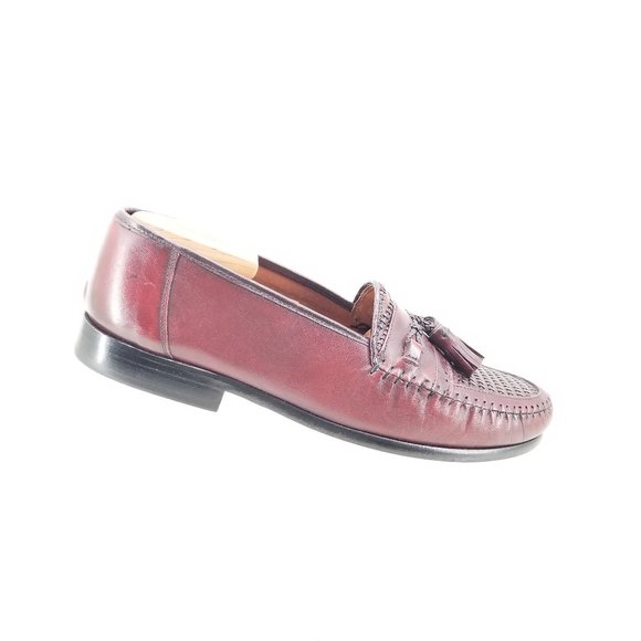 Nordstrom KAPPA Brown Leather Woven Tassel  Slip On Shoes Loafers Men's Sz 9D - Picture 8 of 11